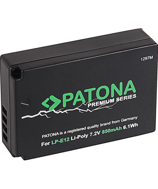 LP-E12 Premium 7.2 V 850 mAh