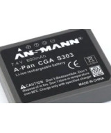 Li-Ion battery pack for cameras A-Pan CGA S 303 Ioni di Litio 700 mAh
