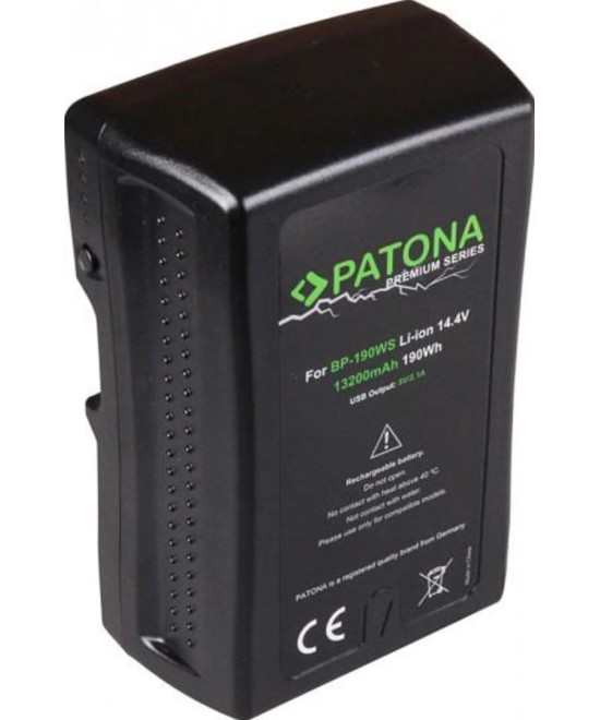 Premium V-Mount 190Wh 14.4V 13200 mAh