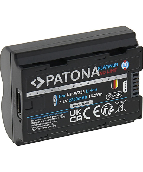 NP-W235 Platinum 7.2V 2250mAh con porta USB-C