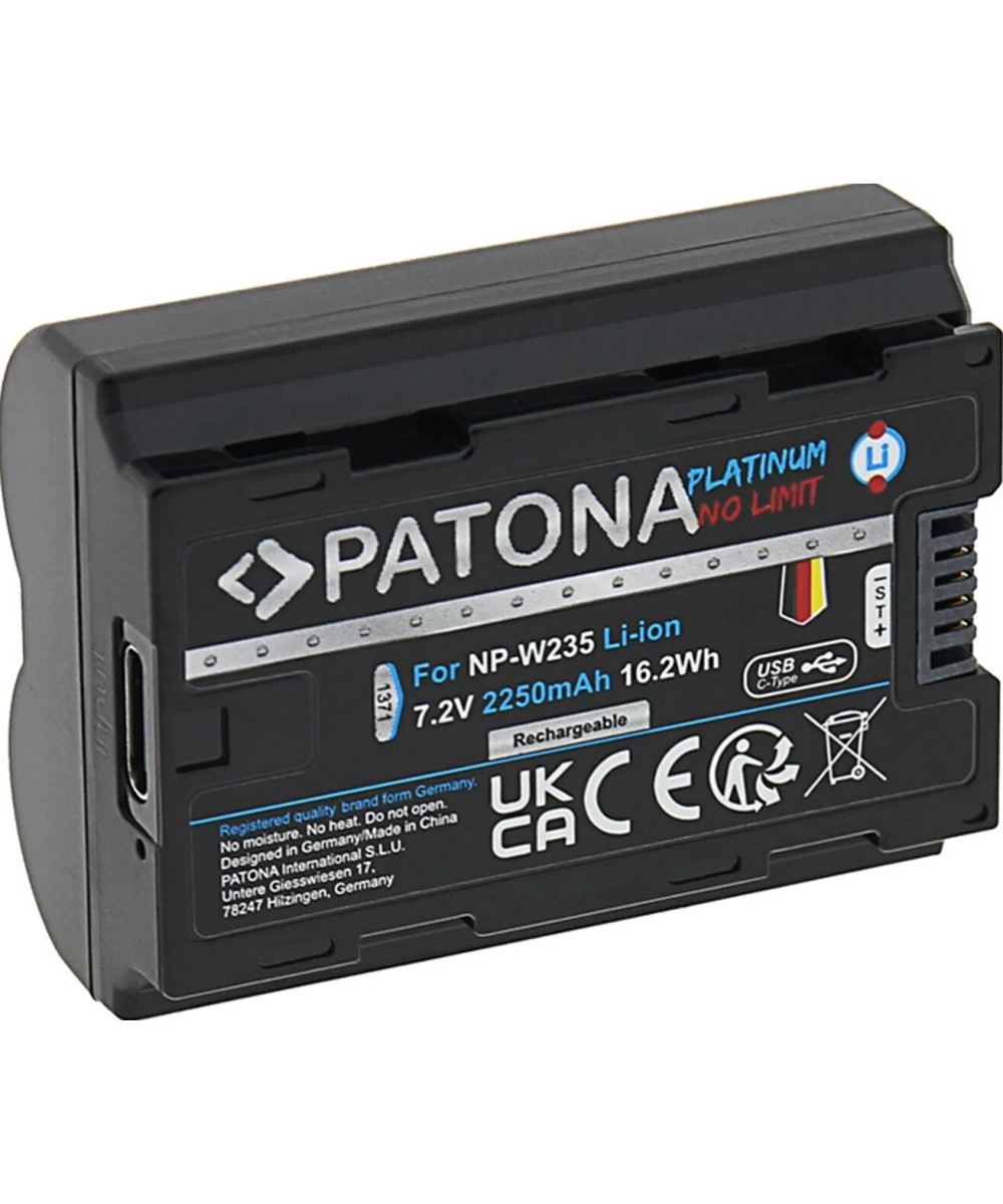 NP-W235 Platinum 7.2V 2250mAh con porta USB-C