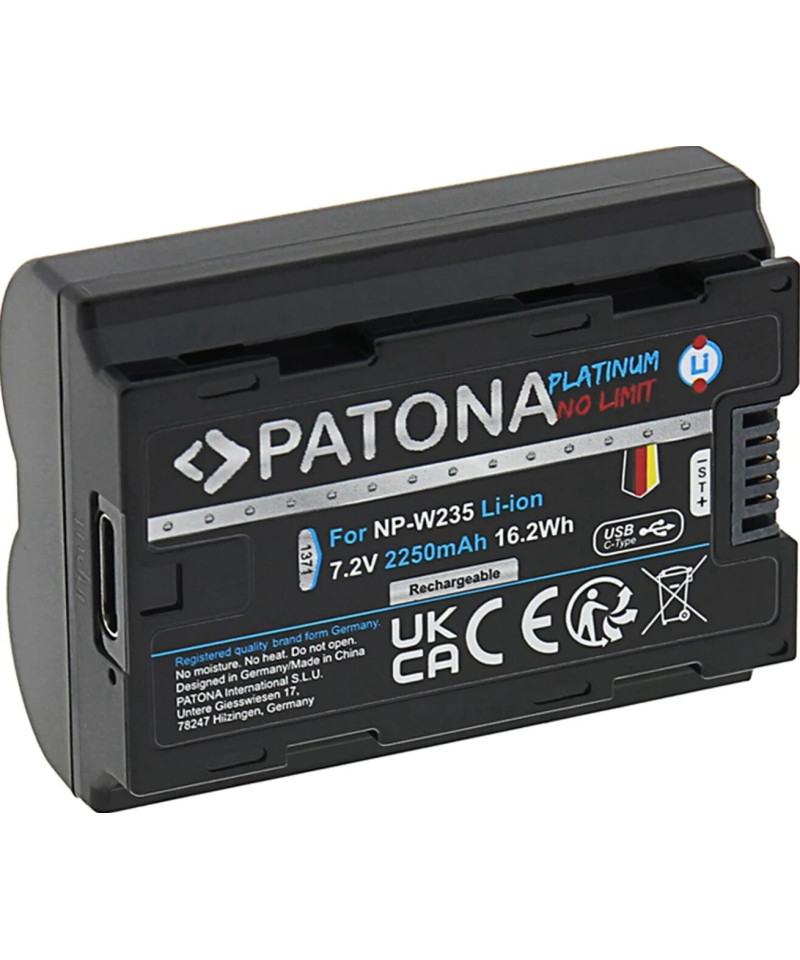NP-W235 Platinum 7.2V 2250mAh con porta USB-C