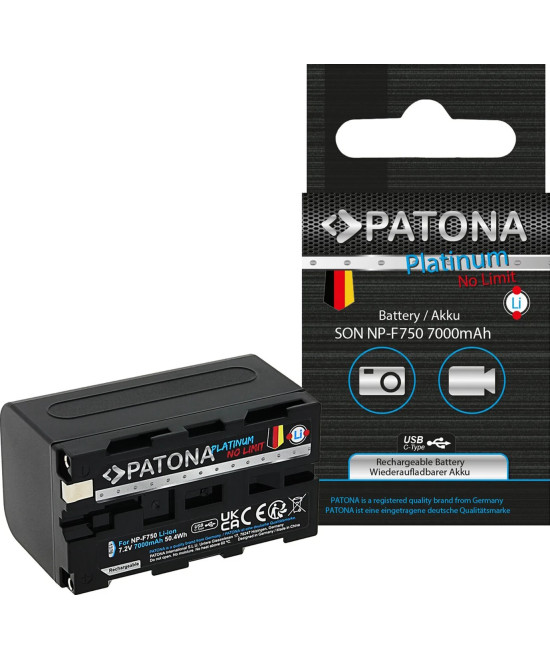 NP-F750 Platinum 7.2 V 4400 mAh con porta USB-C