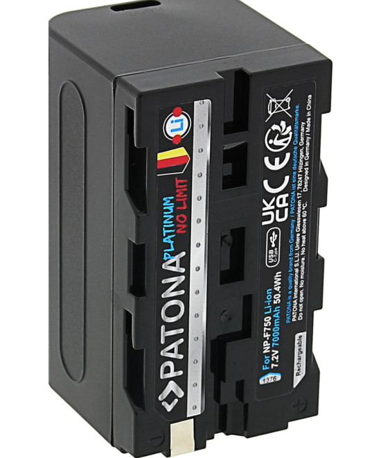 NP-F750 Platinum 7.2 V 4400 mAh con porta USB-C