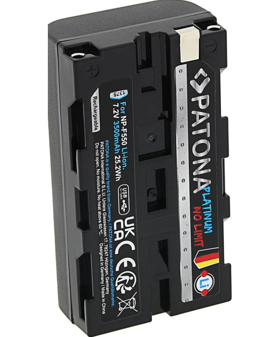 NP-F550 Platinum 7.2 V 4400 mAh con porta USB-C