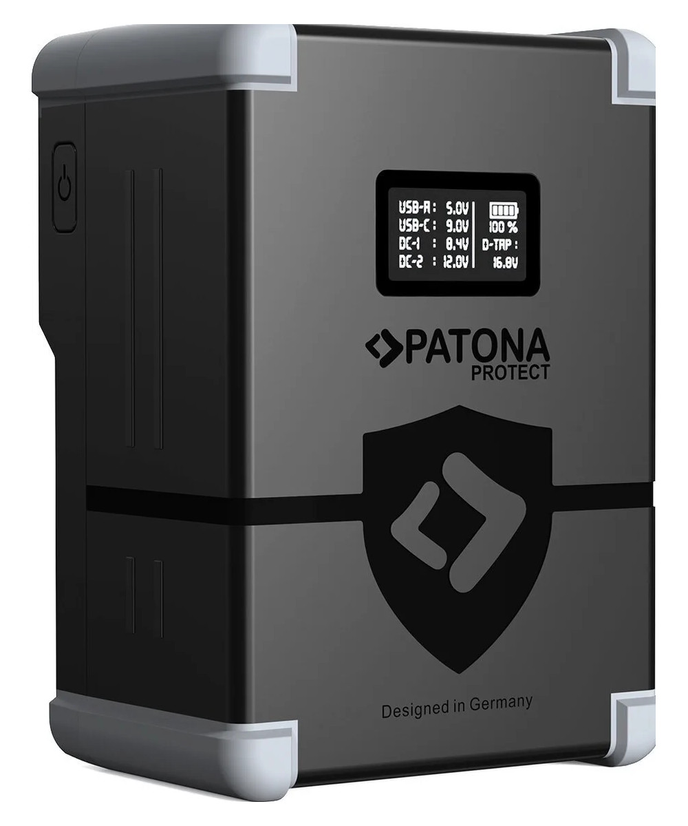 Protect Battery V-Mount Nano V99-PD65 con Display  SB-C PD100W, USB-A, D-Tap, 2x DC-out