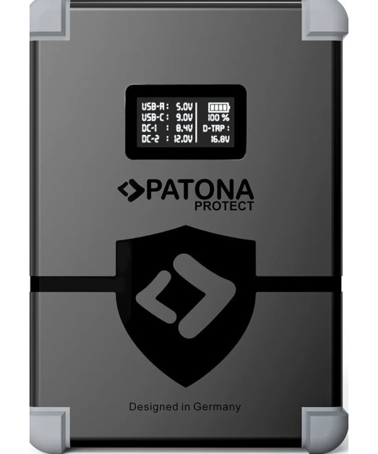 Protect Battery V-Mount Nano V99-PD65 con Display  SB-C PD100W, USB-A, D-Tap, 2x DC-out