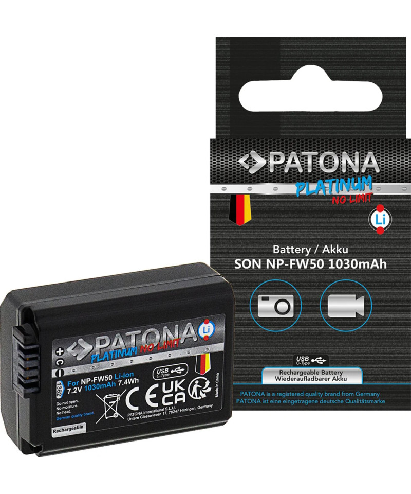NP FW50 Platinum con USB-C