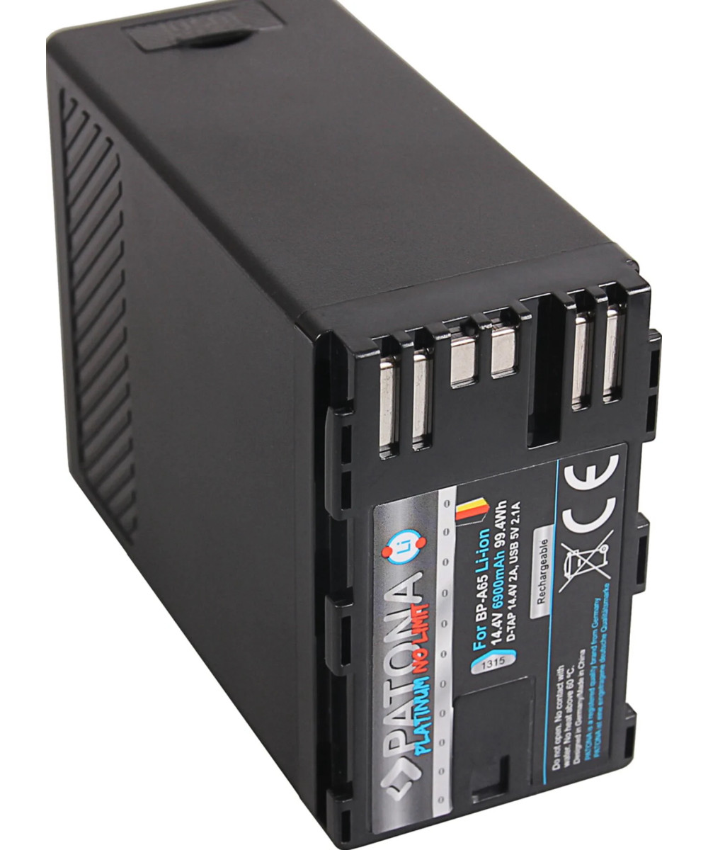 1315 Battery Platinum per Canon BP-A65