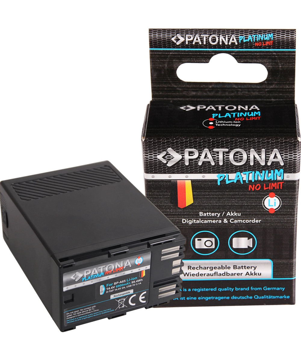 1315 Battery Platinum per Canon BP-A65