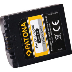 PATONA BATTERY PANASONIC LUMIX DMC-FZ50, FZ7, FZ8 CGR-S006