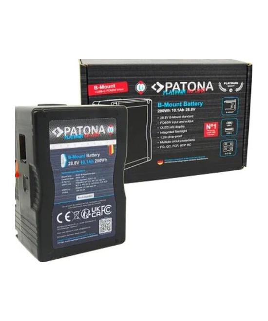 Batteria Platinum B-Mount con USB-C Input e Output 2xD-Tap 16V