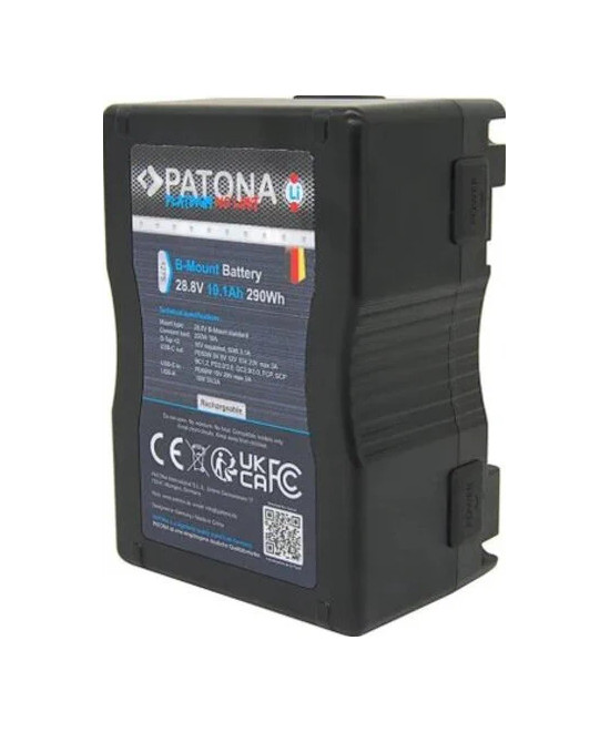 Batteria Platinum B-Mount con USB-C Input e Output 2xD-Tap 16V