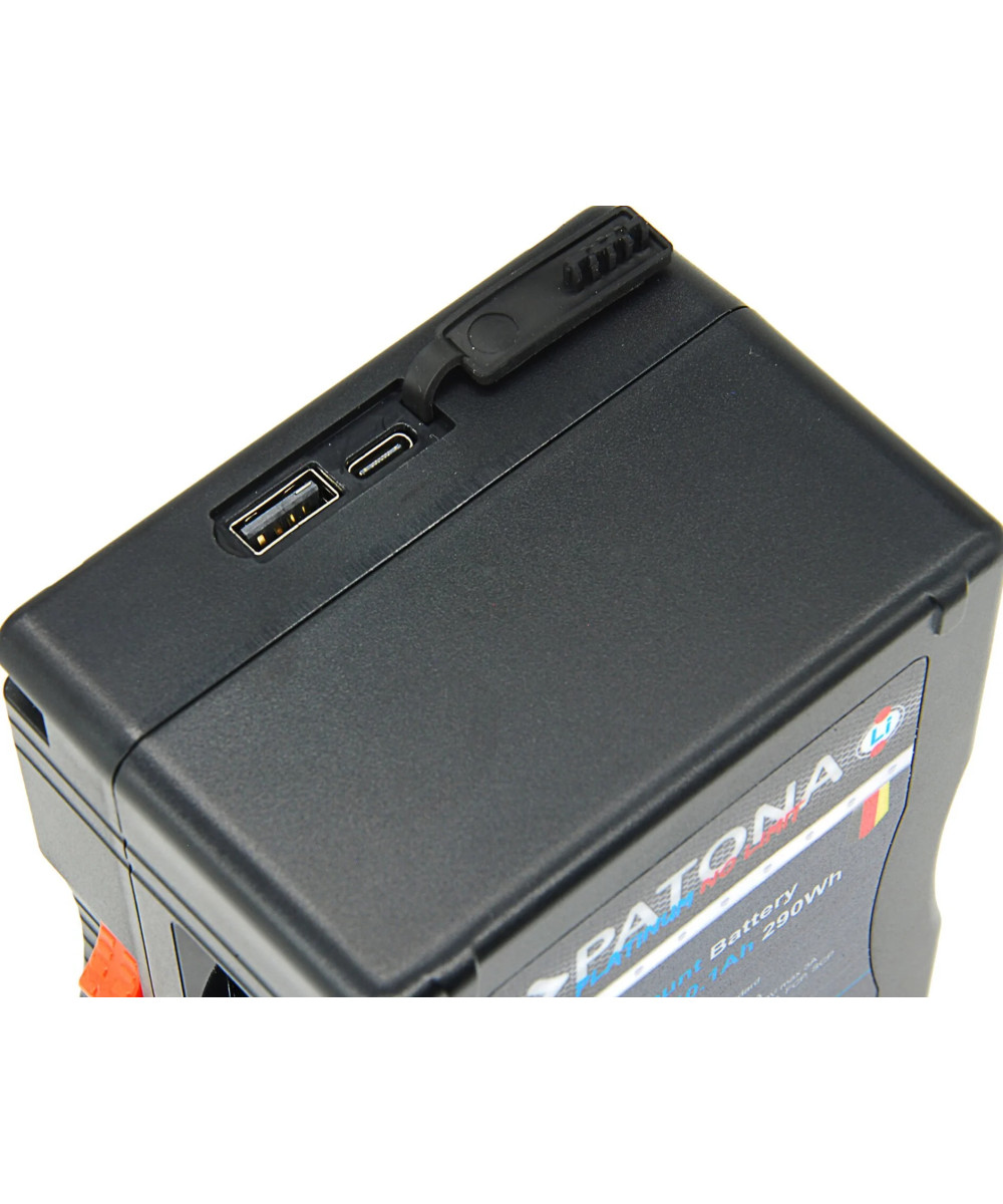 Batteria Platinum B-Mount con USB-C Input e Output 2xD-Tap 16V