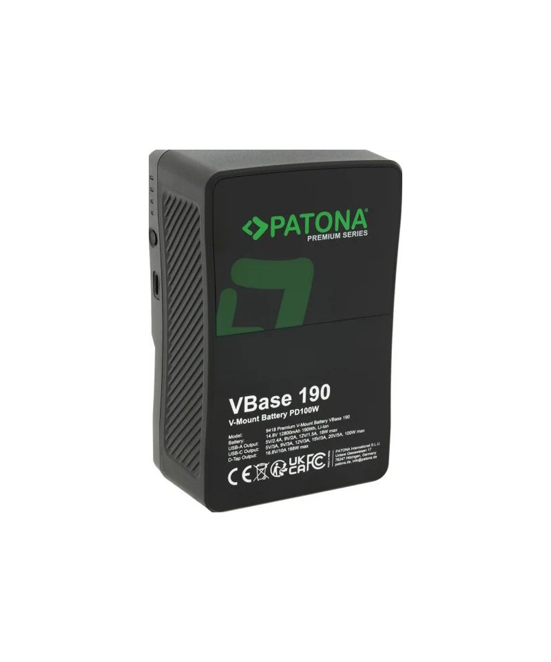 Premium V-Mount VBase 190 PD100W 190Wh
