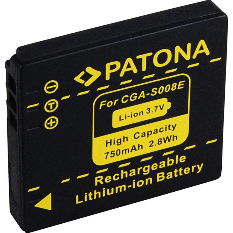 PATONA BATTERY PANASONIC DMC-FX30 FX-30 CGA-S008E DMW-BCE10E