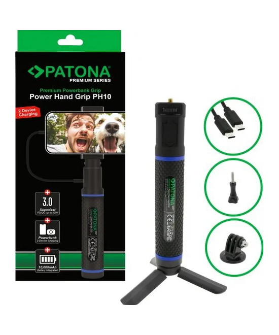 PATONA PREMIUM GRIP POWER HAND PH10 CON POWER BANK
