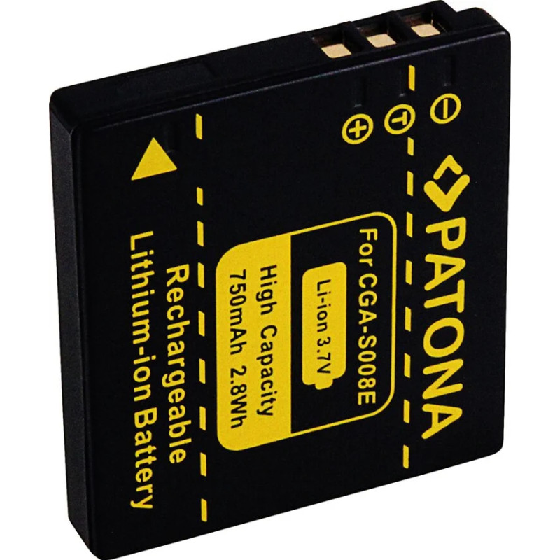 PATONA BATTERY PANASONIC DMC-FX30 FX-30 CGA-S008E DMW-BCE10E