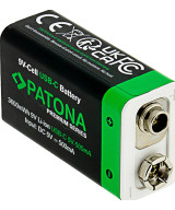 2x Batterie 9V Premium USB-C 3600mWh 1,5V