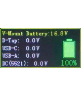 Platinum V-Mount Batteria BP-99W PD65 99Wh USB-C USB-A 2xD-Tap DC-out inclusa Custodia rigida