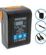 Platinum V-Mount Batteria BP-99W PD65 99Wh USB-C USB-A 2xD-Tap DC-out inclusa Custodia rigida