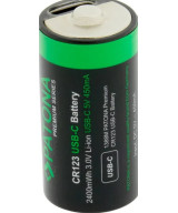 PREMIUM USB-C 4X CR123A RECHARGEABLE LITHIUM BATTERIES 2400MWH 3.0V RECHARGEABLE WITH 1 TO 2
