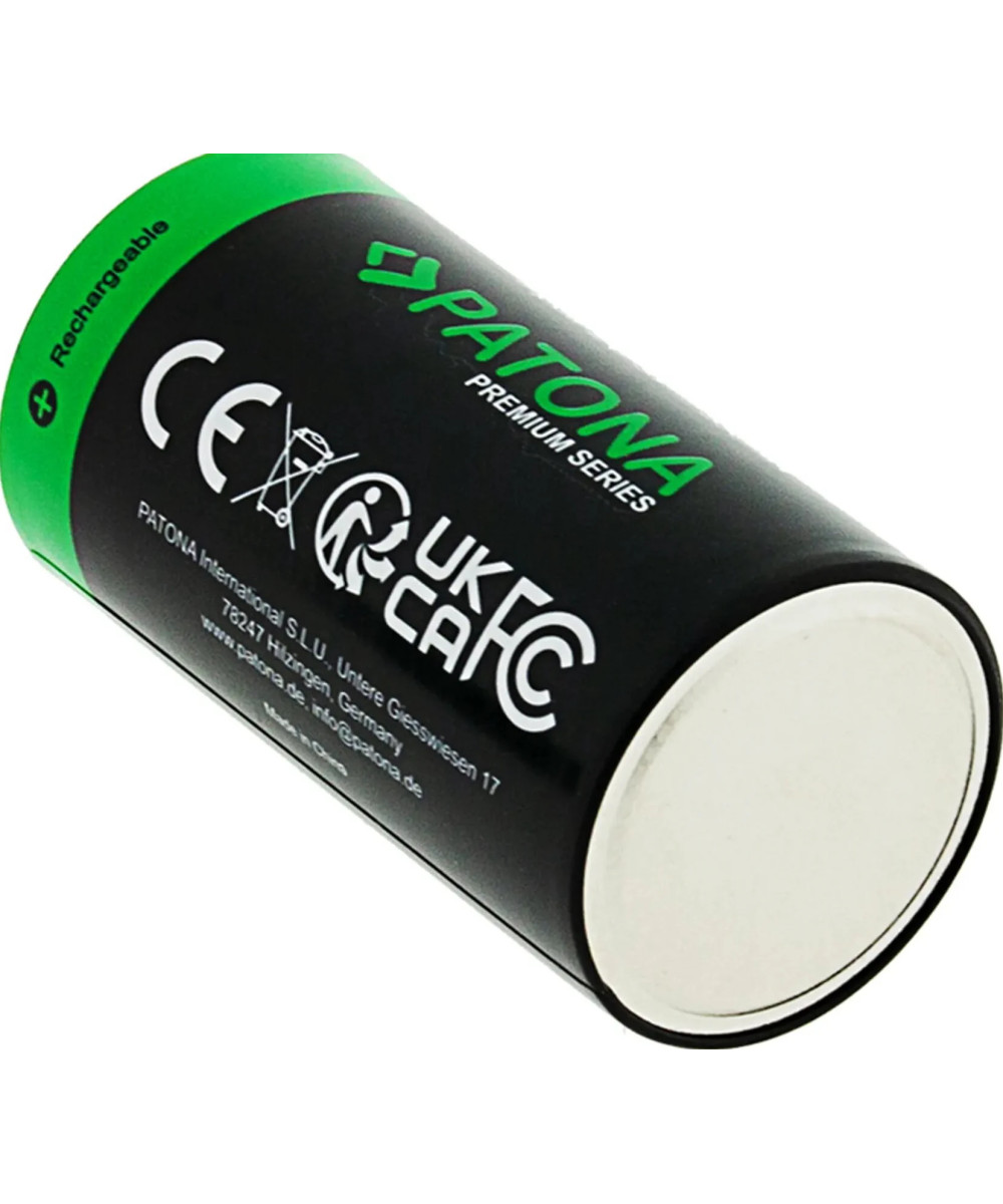 PREMIUM USB-C 2X LR14 BABY C BATTERIES LITHIUM 3450MWH 1.5V RECHARGEABLE WITH 1 TO 2 USB-C CH