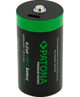 PREMIUM USB-C 2X LR20 MONO D BATTERIES LITHIUM 6000MWH 1.5V RECHARGEABLE WITH 1 TO 2 USB-C CH