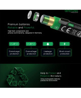 PREMIUM USB-C 2X LR20 MONO D BATTERIES LITHIUM 6000MWH 1.5V RECHARGEABLE WITH 1 TO 2 USB-C CH