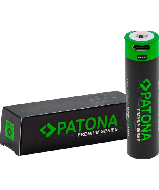 PREMIUM 18650 CELL LI-ION BATTERY PROTECTED WITH USB-C INPUT 3.7V 3300MAH