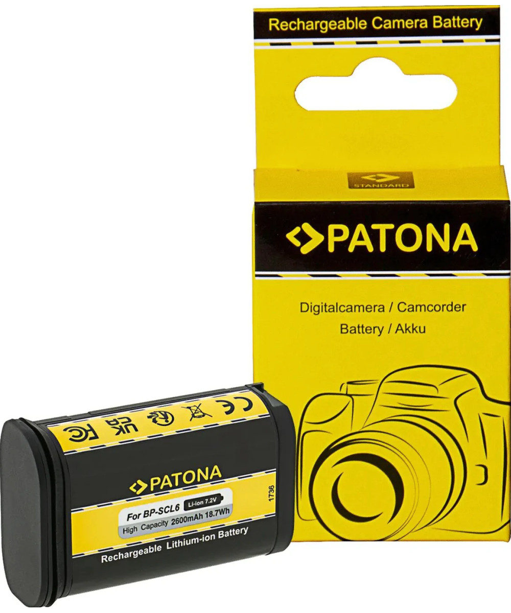 batteria per Leica Q2 Q3 SL2 SL2S BP-SCL6 LC-SCL6 19 531