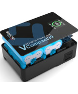 Platinum V-Mount VCompact99 99Wh 14.8V PD100W 2xUSB-C USB-A DC D-Tap inclusa custodia rigida