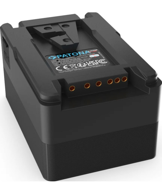 Platinum V-Mount VCompact99 99Wh 14.8V PD100W 2xUSB-C USB-A DC D-Tap inclusa custodia rigida