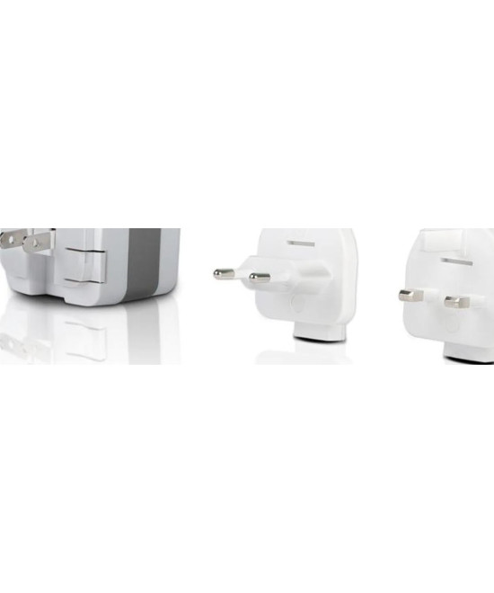 1000 354.0 Indoor battery charger Argento, Bianco carica batterie