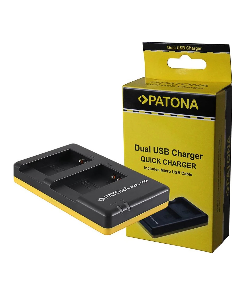 Caricabatterie DUAL USB per Canon Powershot