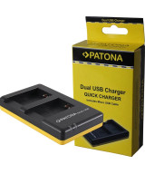 Caricabatterie DUAL USB per Canon Powershot