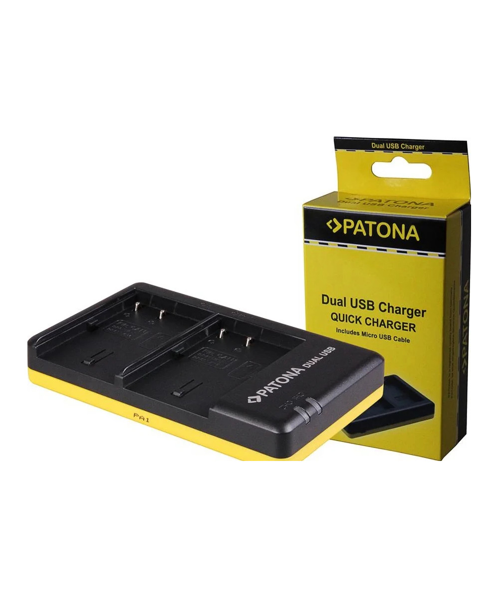 Caricabatterie DUAL USB per Canon Powershot