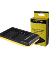 Caricabatterie DUAL USB per Canon Powershot