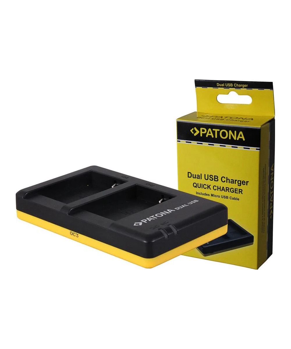 Caricabatterie DUAL USB per Canon Powershot