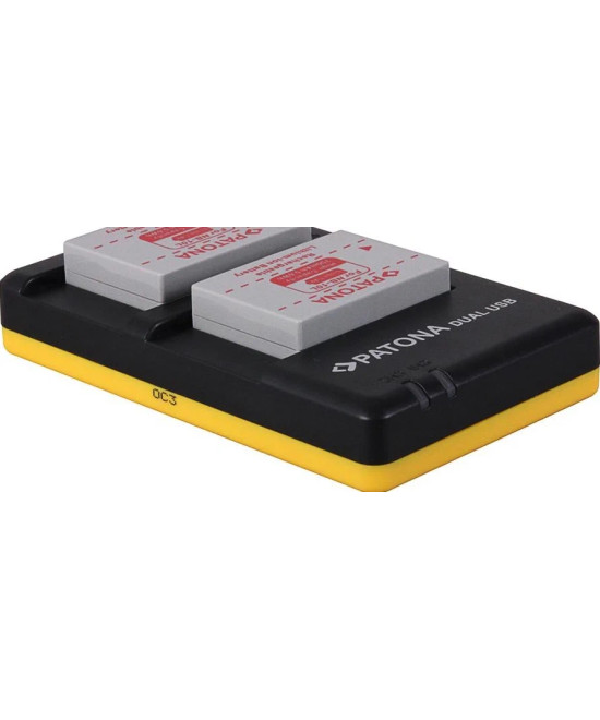 Caricabatterie DUAL USB per Canon Powershot