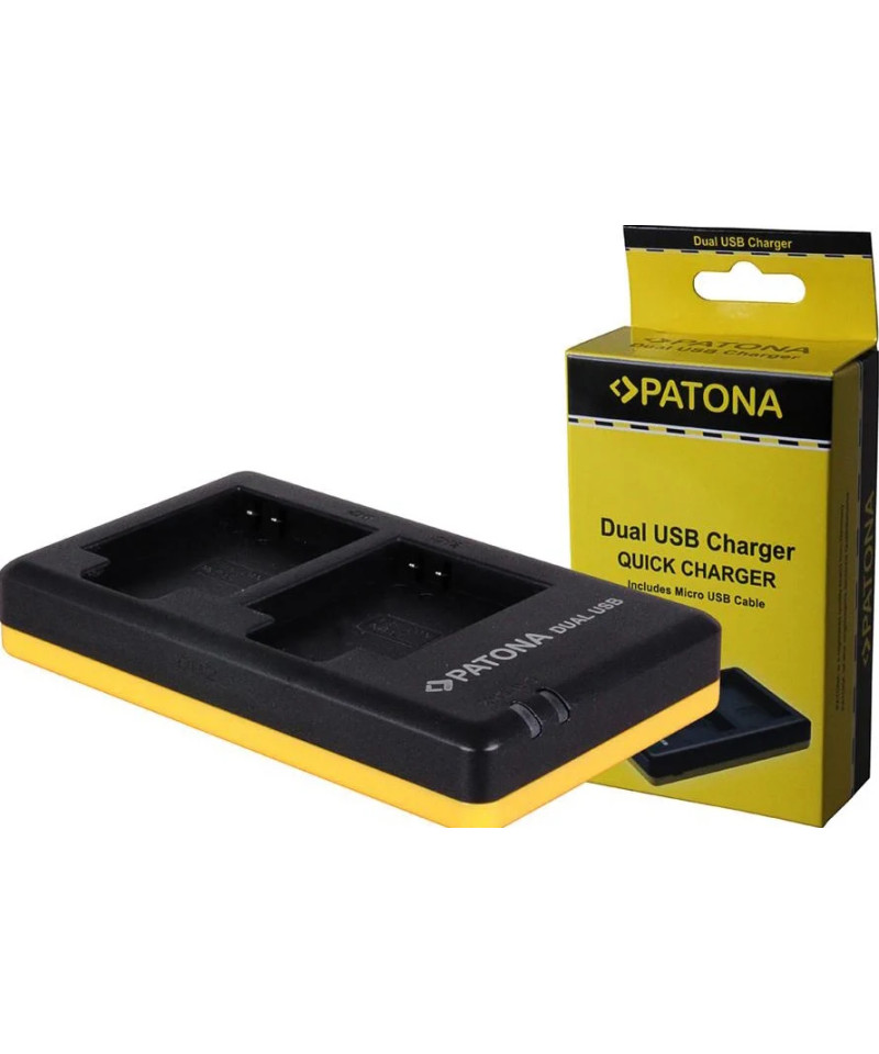 Caricabatterie DUAL USB per Canon