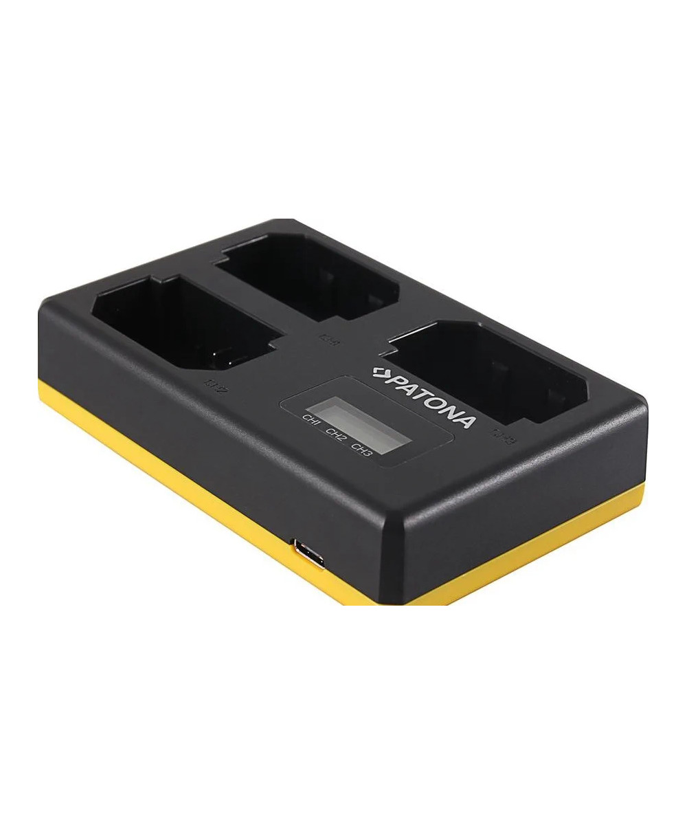Caricabatteria TRIPLE USB per Sony NP-FZ100