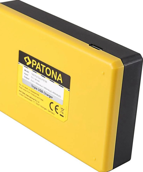 Caricabatteria TRIPLE USB per Sony NP-FZ100