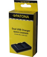 Caricabatterie DUAL USB per Fuji NP-W126