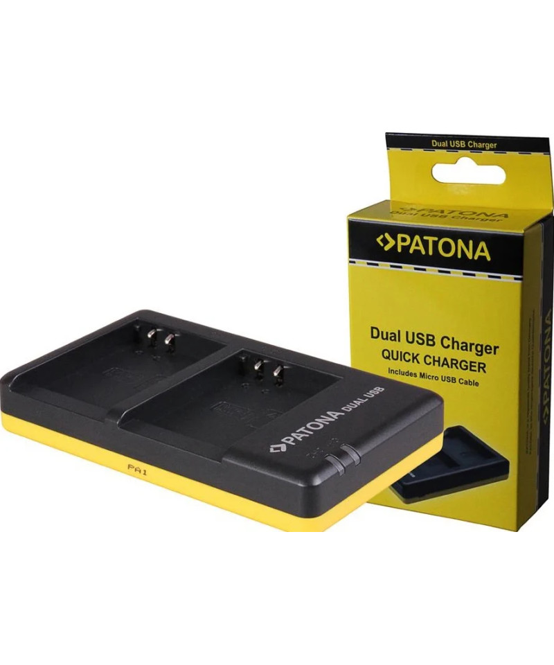 Caricabatterie DUAL USB 5V per Olympus