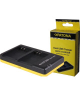 Caricabatterie DUAL USB 5V per Olympus