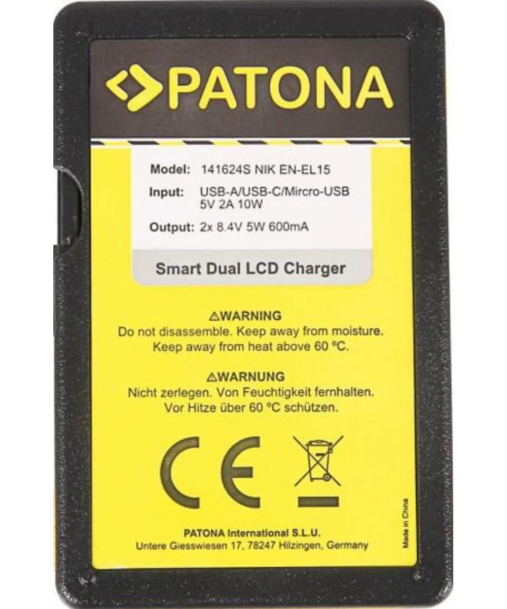 Caricabatteria DUAL USB per EN-EL15