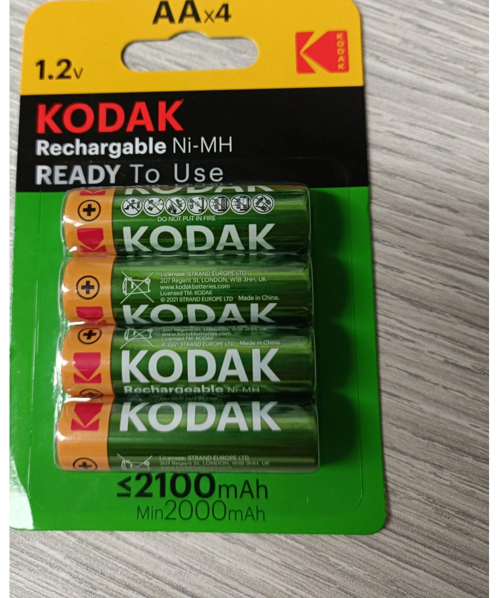 Pile Stilo ricaricabili precaricate 2100mAh 4pz
