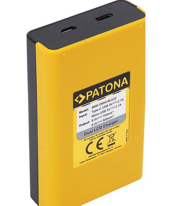 Caricabatteria doppio per DMW-BLK22