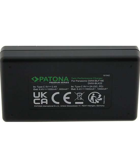 Premium Twin Performance PD per Panasonic DMW-BLF19